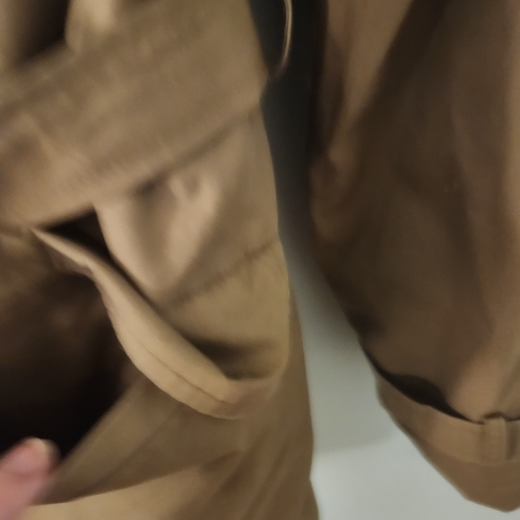 80s Banana Republic Mill Valley label 100% cotton women's trench coat belt large - Picture 6 of 12